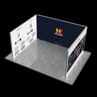 10ft x 20ft Backlit Exhibition Stand E01D19