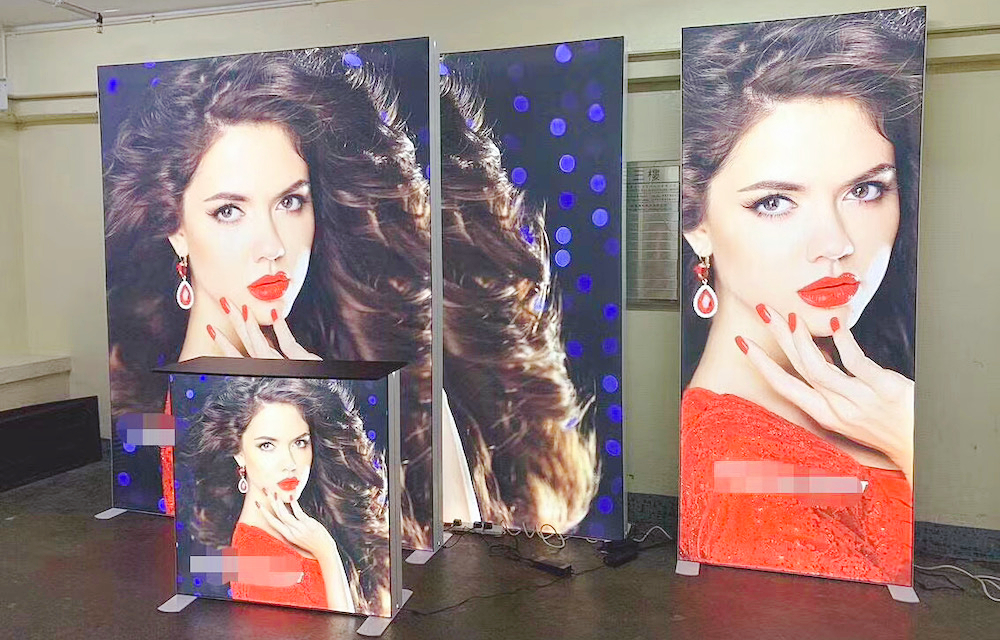 Modular Lightbox Kiosk E01D25 Buy Illuminated Trade Booth